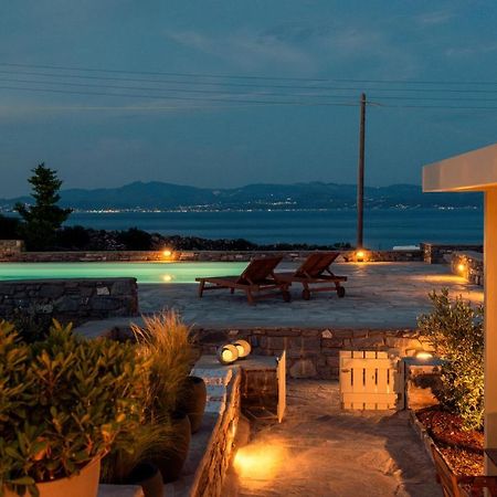 Kallirroe Deluxe Villa With Sea View And Pool Chrisi Akti  Exterior photo