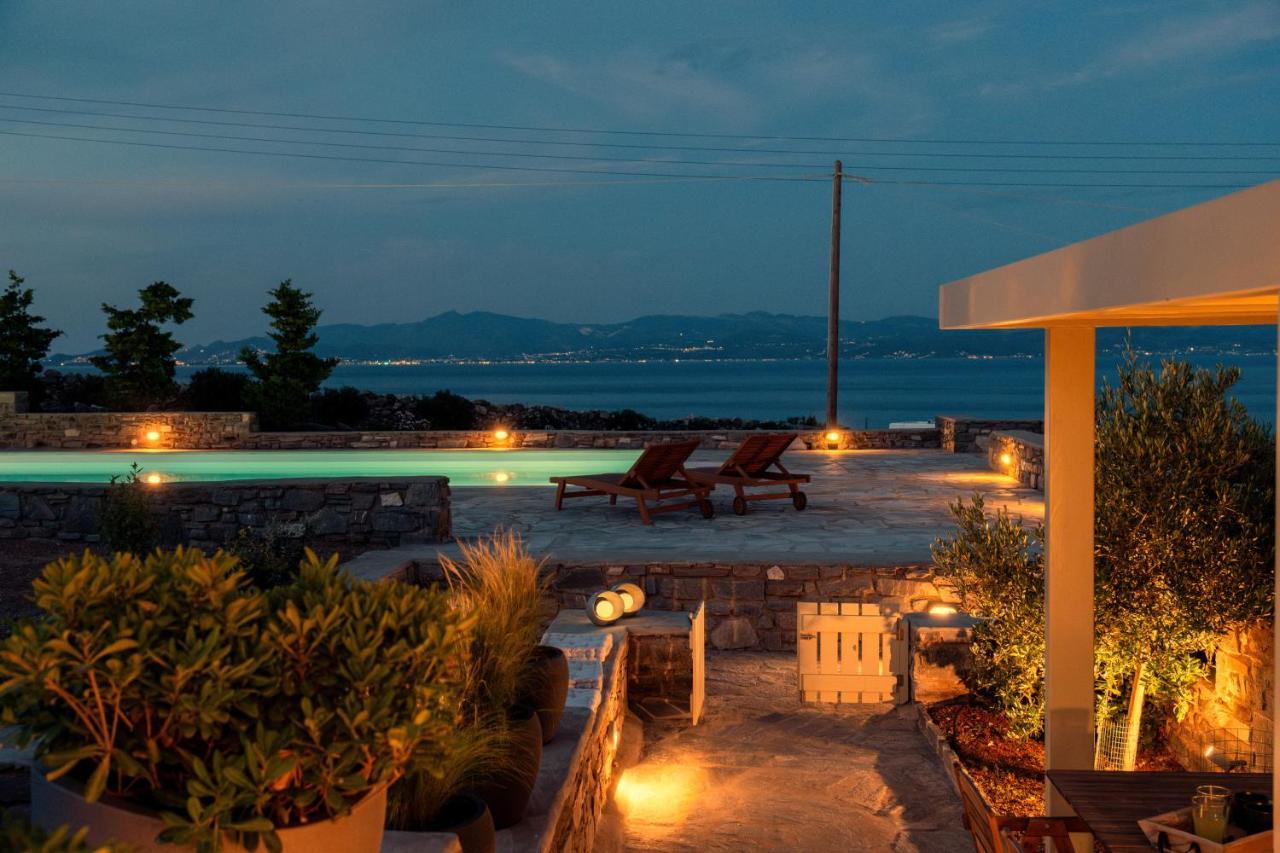 Kallirroe Deluxe Villa With Sea View And Pool Chrisi Akti  Exterior photo