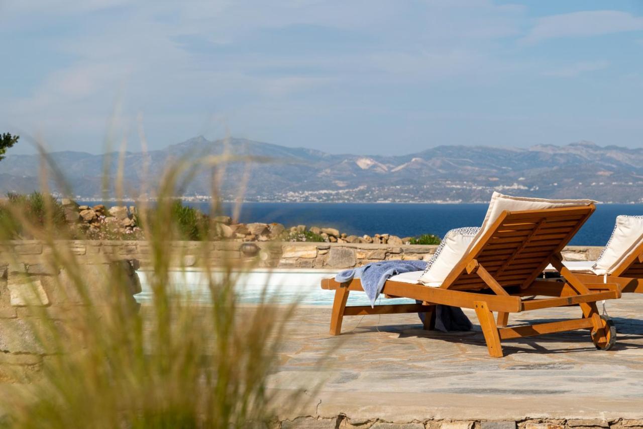 Kallirroe Deluxe Villa With Sea View And Pool Chrisi Akti  Exterior photo
